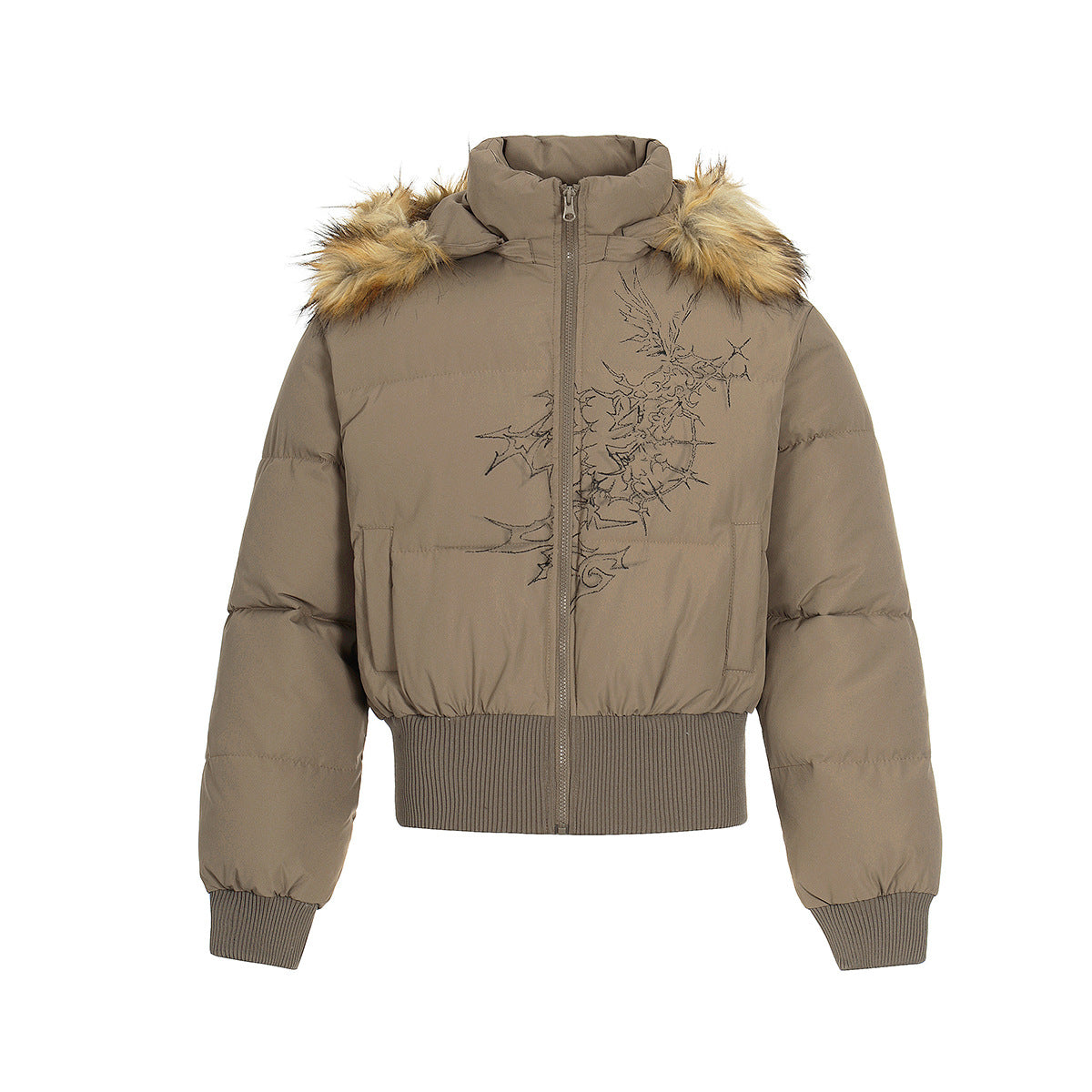 Thick bread jacket fur collar cotton jacket