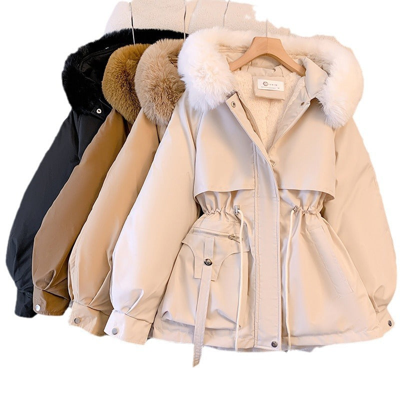 fur- Trimmed puffer jacket