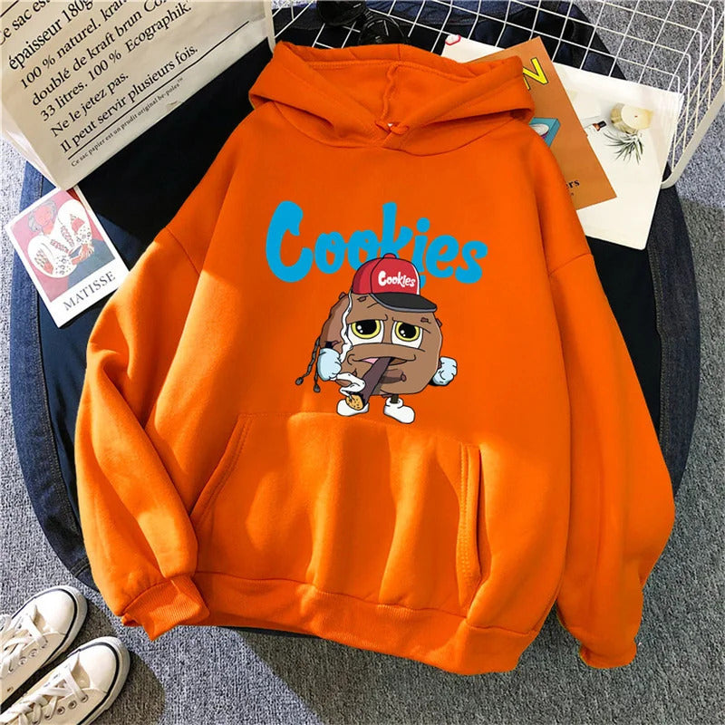 Spring New Arrival CooKIEs Hooded Sweatshirt Unisex Long sleeve Jacket
