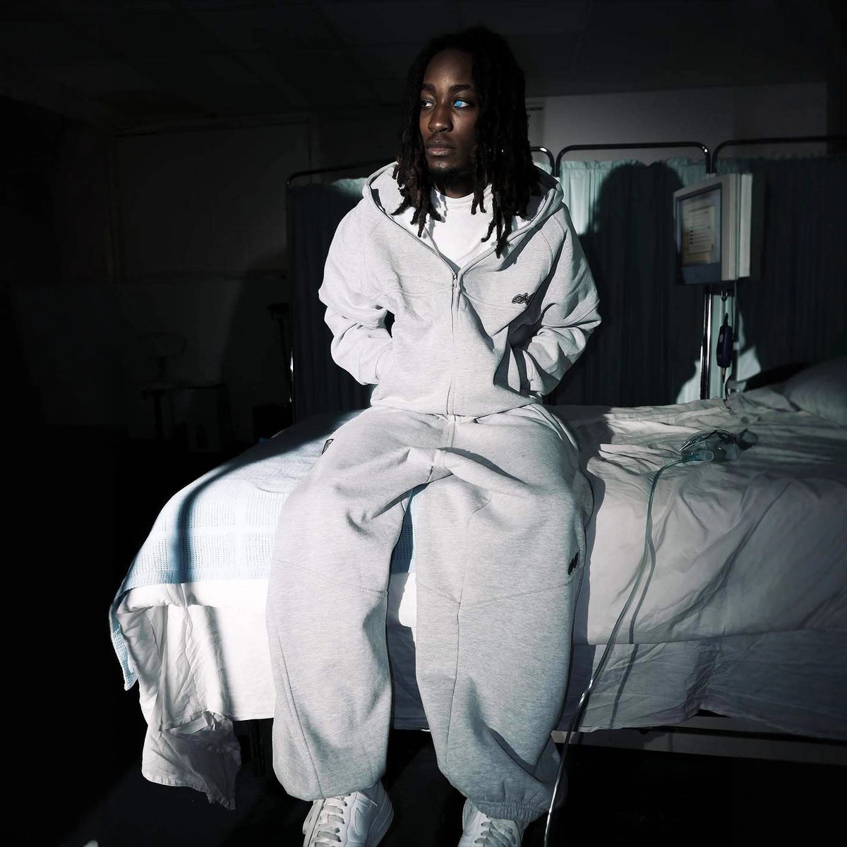 OXS Gray Unisex Hooded Sweatshirt and Sports Pants
