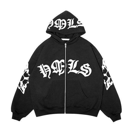 Ultra limit oversized zip-up hoodie
