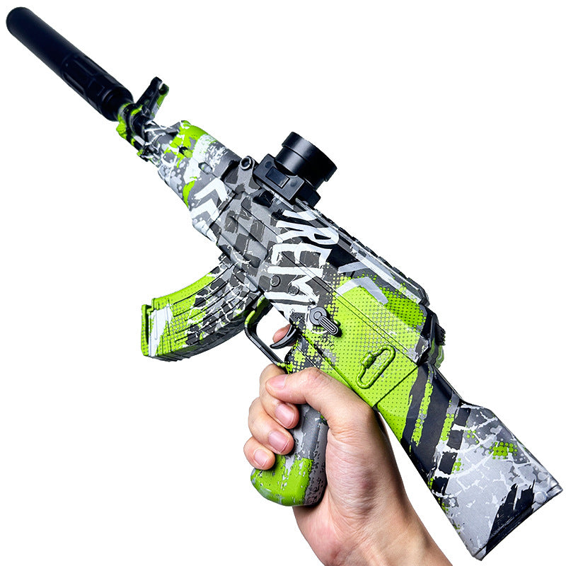 AK Electric high-speed continuous firing AK boy soft bullet toy gun
