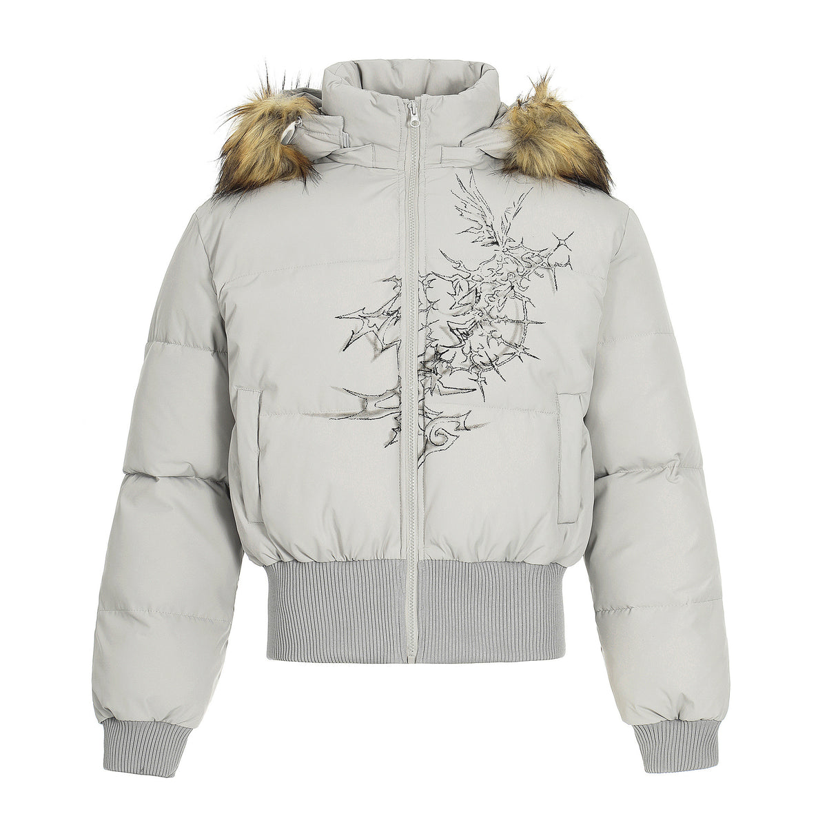Thick bread jacket fur collar cotton jacket