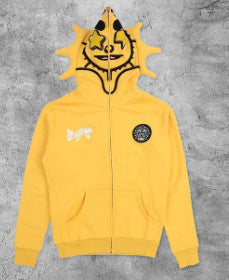 New trendy cartoon with zipper and hoodie for teenagers' NLB