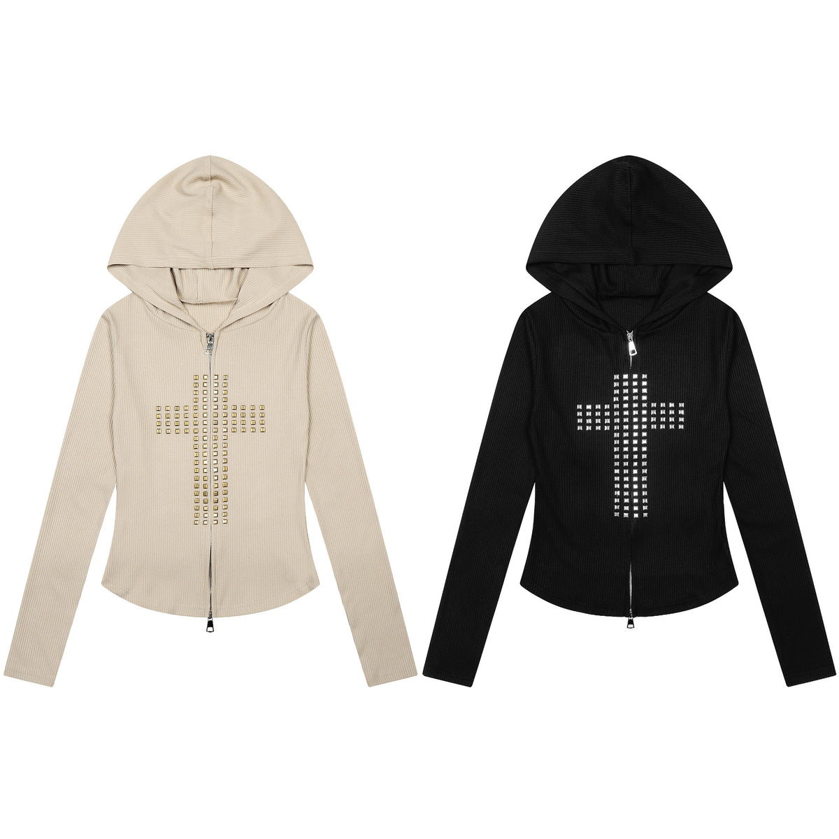 crooss Graphic slim zip -up