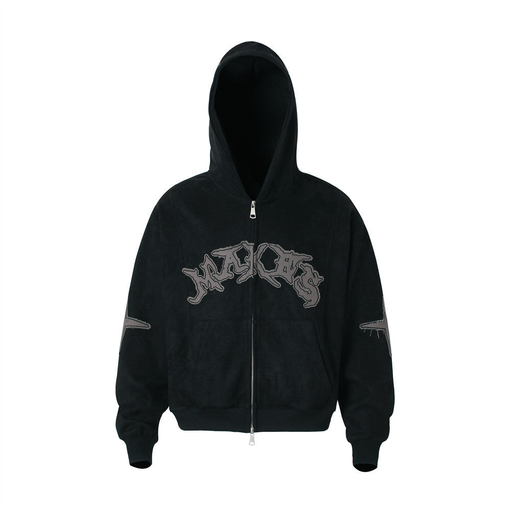 Hooded short hoodie for men and women