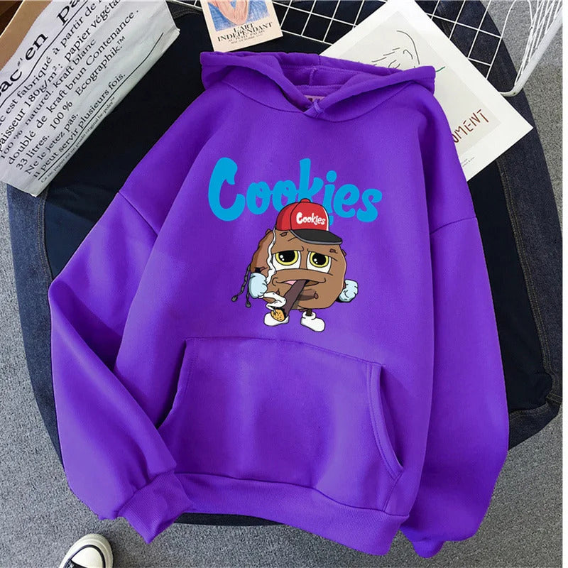 Spring New Arrival CooKIEs Hooded Sweatshirt Unisex Long sleeve Jacket