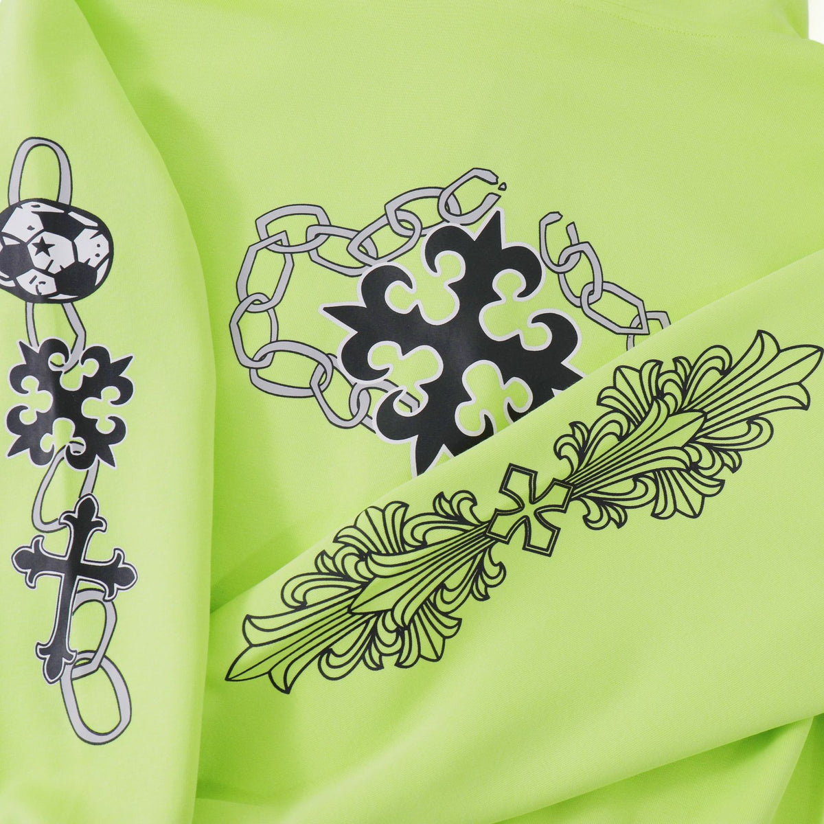 Street Style Cross Print Hooded Sweatshirt Jacket
