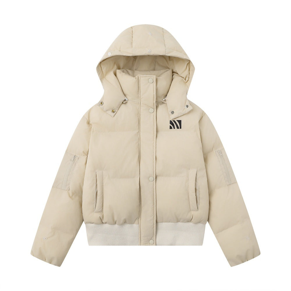New Hooded Cotton Coat Short Warm Puffer Jacket Outerwear 2026