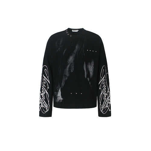 Gothic streetwear suera NO LA BAJE'  Drop Anime Graphic Unisex Top