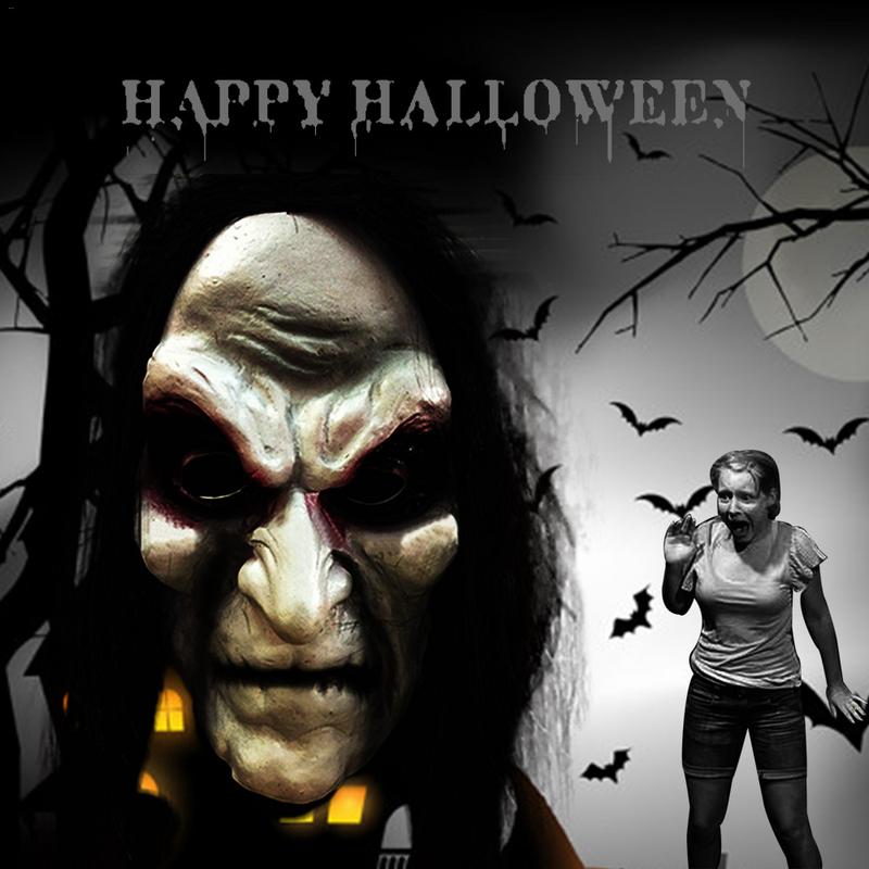 Halloween Zombie Mask Props Grudge Ghost Hedging Zombie Mask Realistic