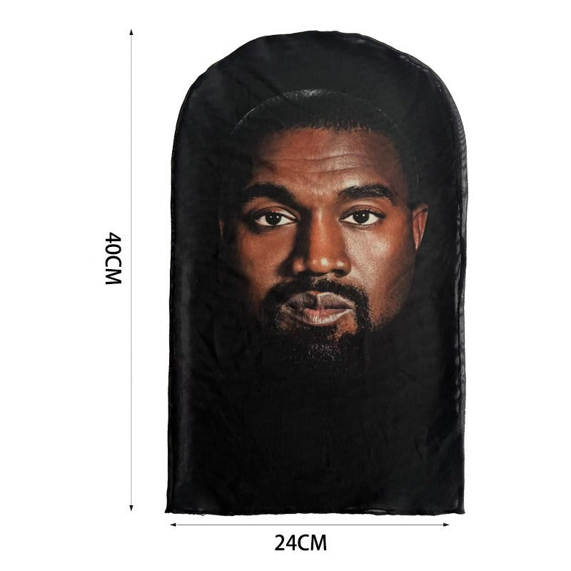 Spider Man Skull 3D Funny Mesh Mask Johnson Messi Facial Print Head Cover Kanye Funny Mask