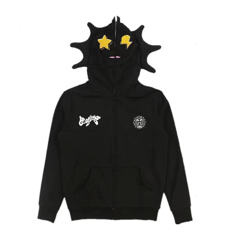 New trendy cartoon with zipper and hoodie for teenagers' NLB