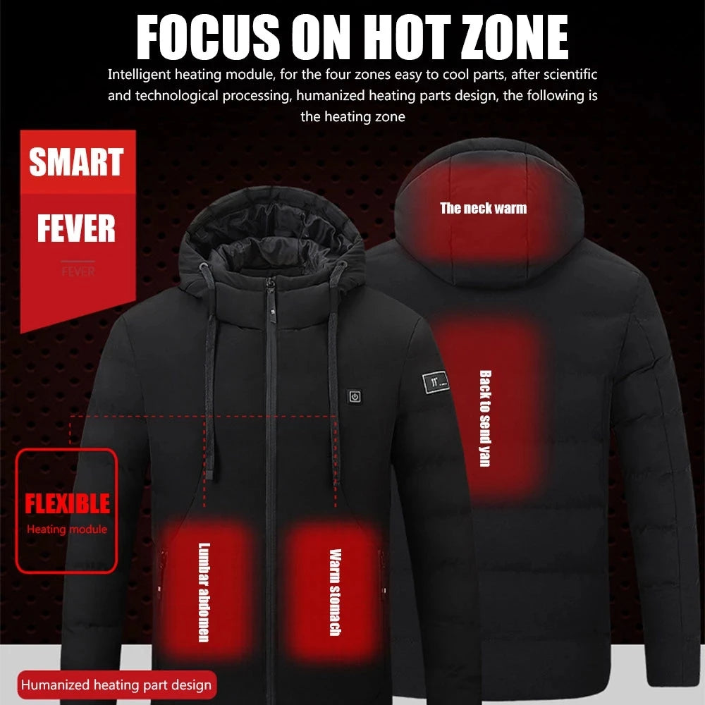 NO LA BAJE USB HEATED JACKET-4-ZONE SMART Heating.