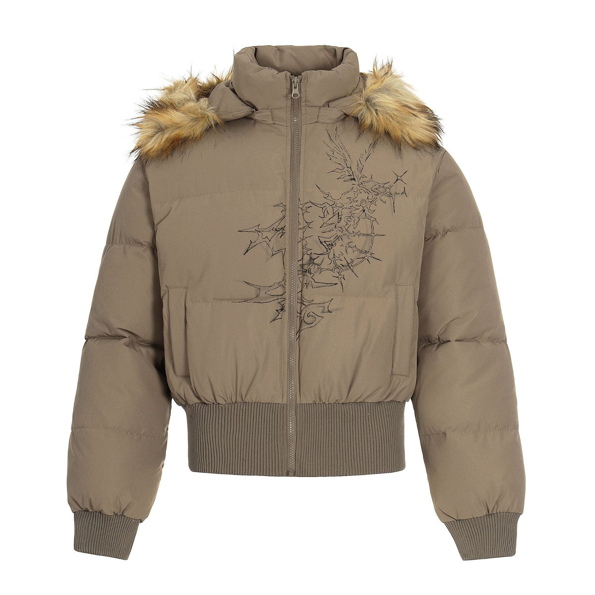 Thick bread jacket fur collar cotton jacket