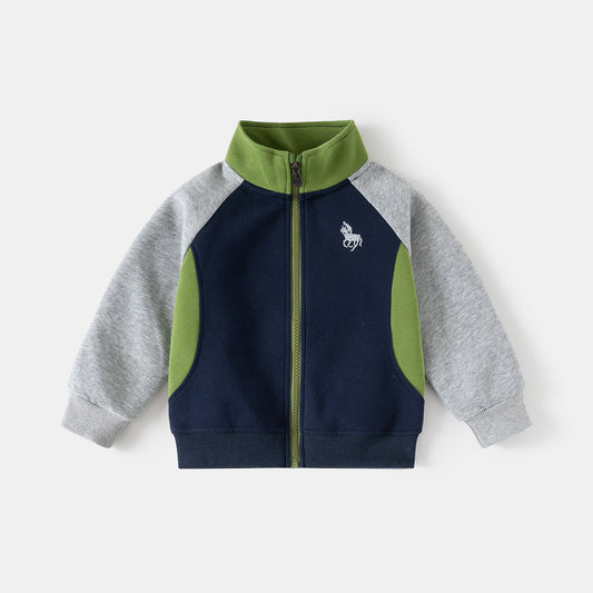Chaqueta con capucha NLB tipo polo para niño, ropa infantil de moda