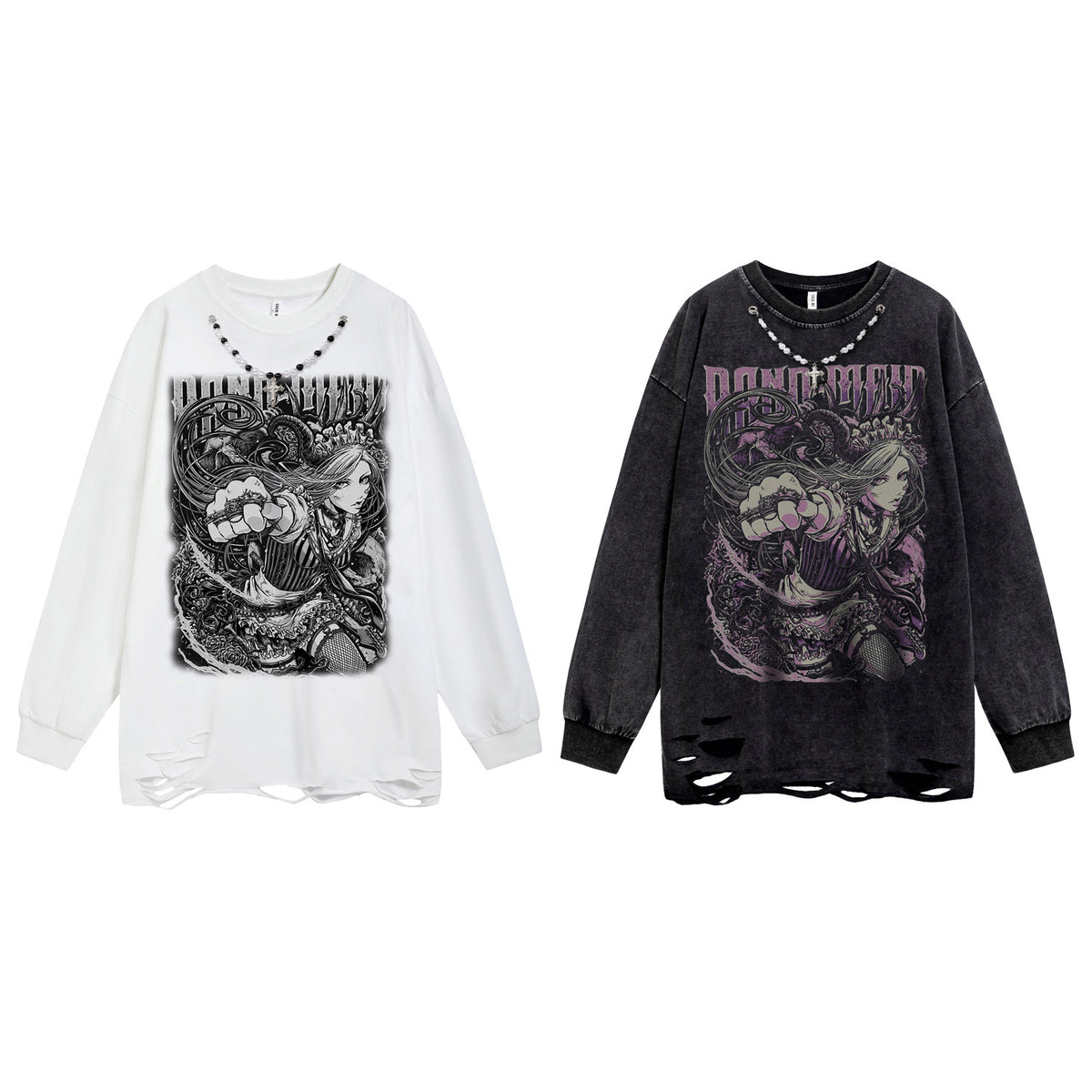 Long sleeved loose hoodie for men