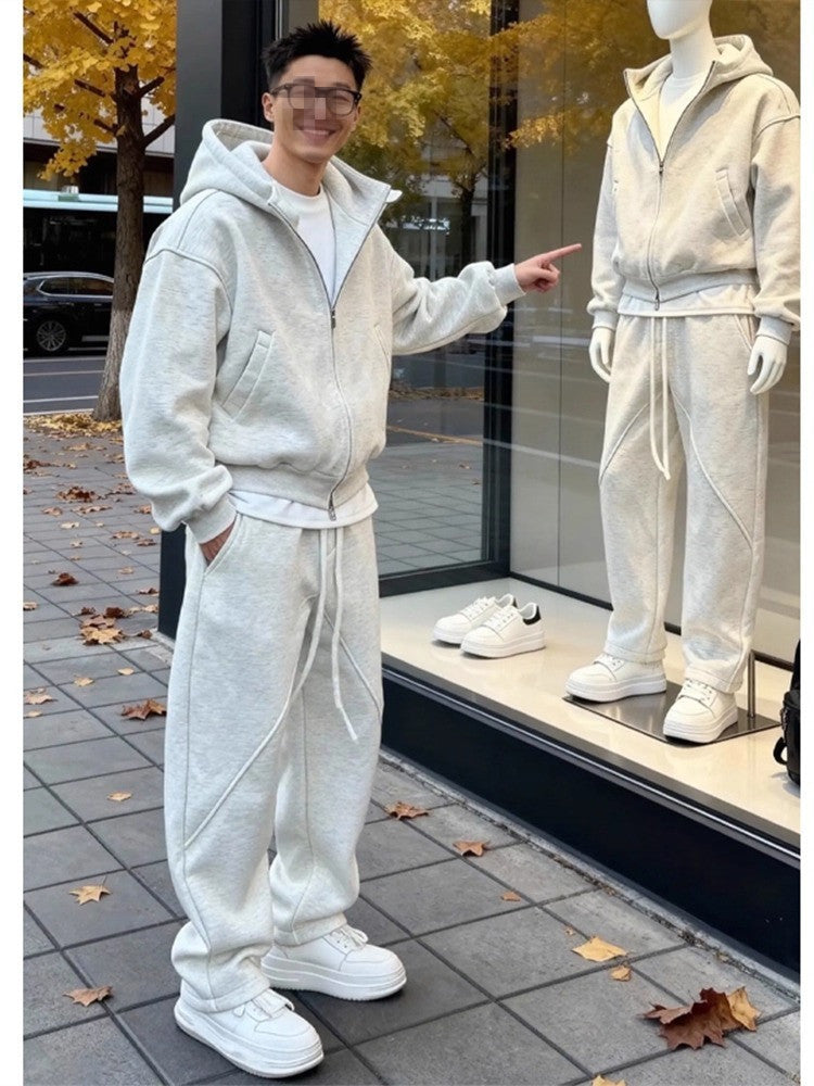 NO LA BAJE' Mens Casual Hooded Sweatshirt and Pants Set. Lo casual tambien tiene estilo, abrigo con capucha y pantalon al estilo New york City.