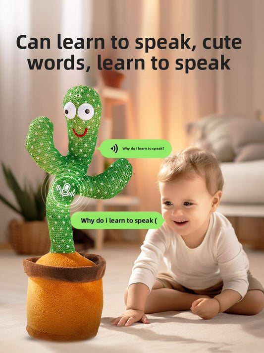 Juguete de cactus bailarín parlante para bebés (0-1 años)