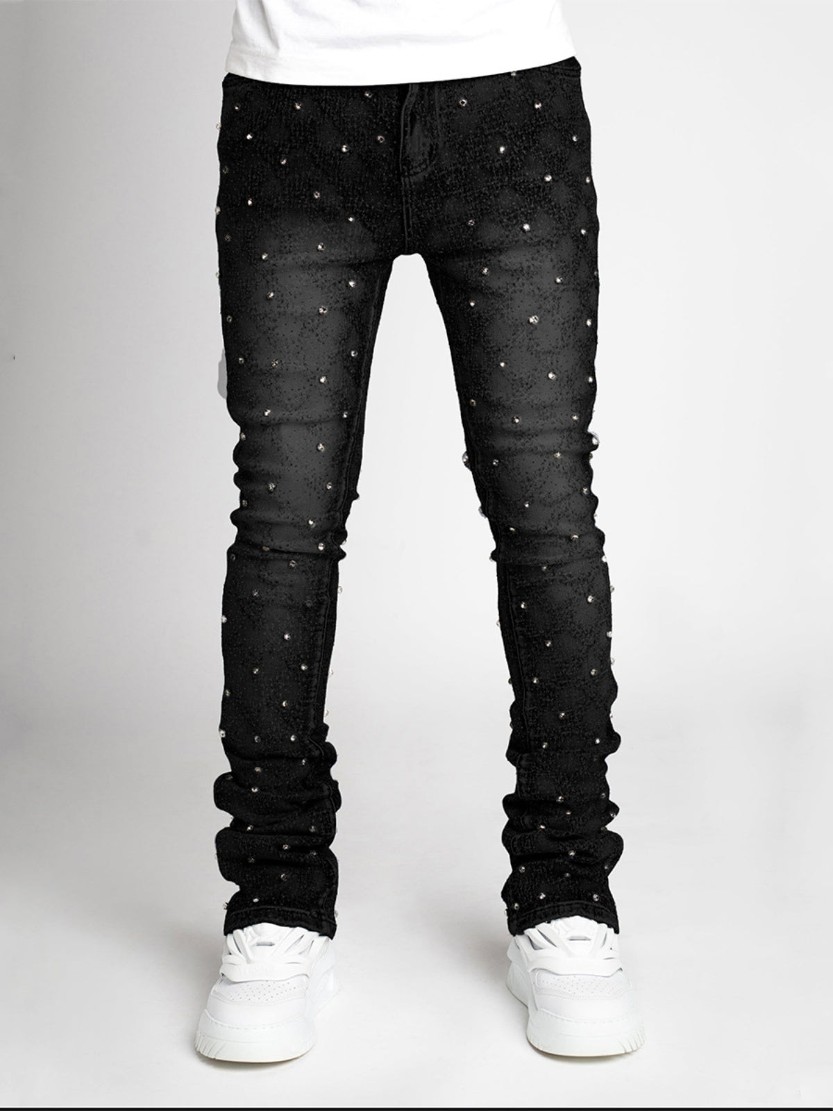 Stretch pearl layered jeans PERLA SEASONS NO LA BAJE'