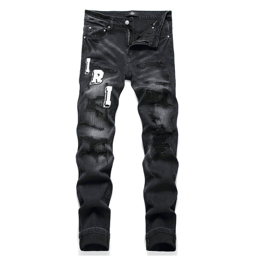 Black Stretch Skinny Men's Jeans