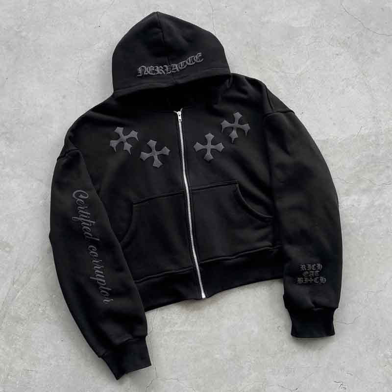 Dark Fashion Trend Hooded Sweatshirt